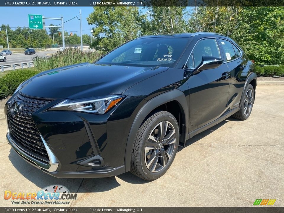 2020 Lexus UX 250h AWD Caviar / Black Photo #1