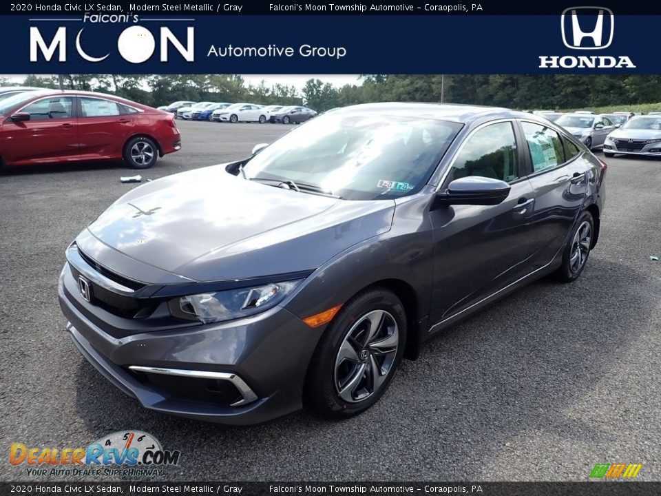 2020 Honda Civic LX Sedan Modern Steel Metallic / Gray Photo #1