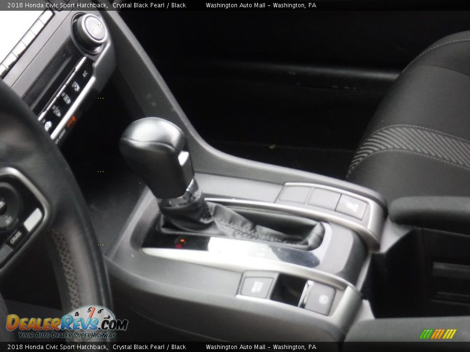 2018 Honda Civic Sport Hatchback Crystal Black Pearl / Black Photo #15