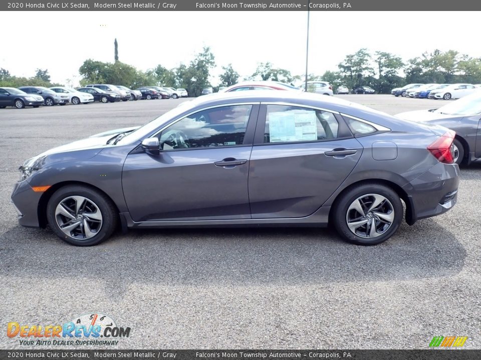 2020 Honda Civic LX Sedan Modern Steel Metallic / Gray Photo #2