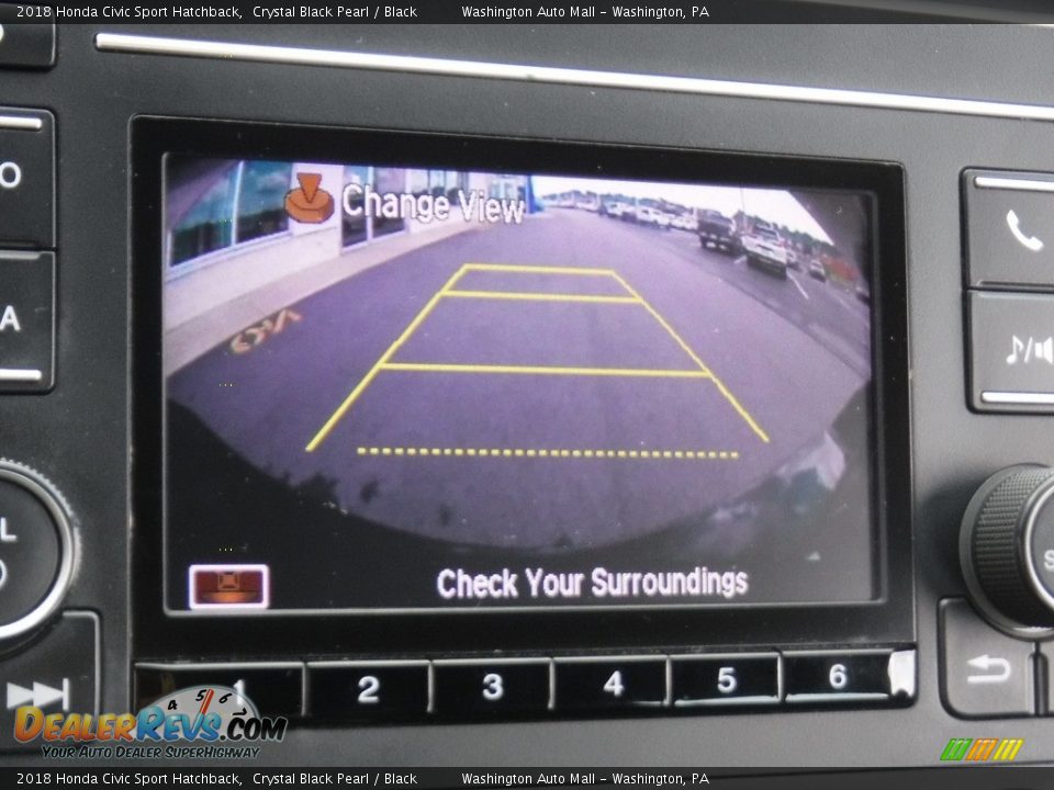 2018 Honda Civic Sport Hatchback Crystal Black Pearl / Black Photo #17
