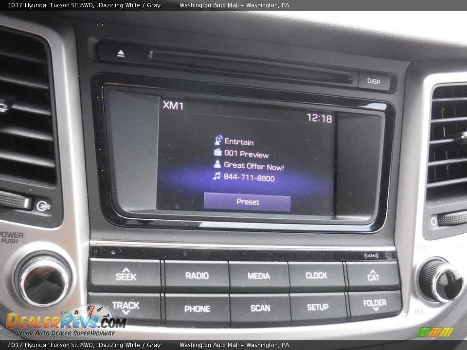 2017 Hyundai Tucson SE AWD Dazzling White / Gray Photo #19