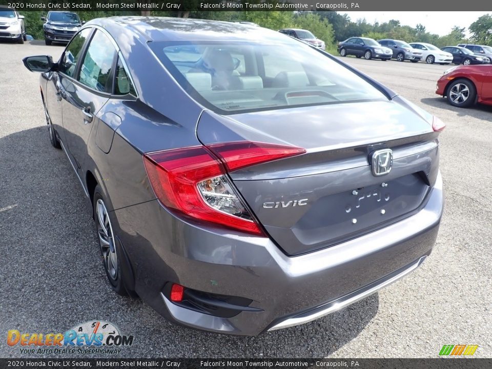 2020 Honda Civic LX Sedan Modern Steel Metallic / Gray Photo #3