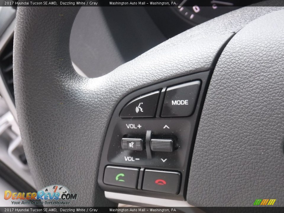 2017 Hyundai Tucson SE AWD Dazzling White / Gray Photo #21