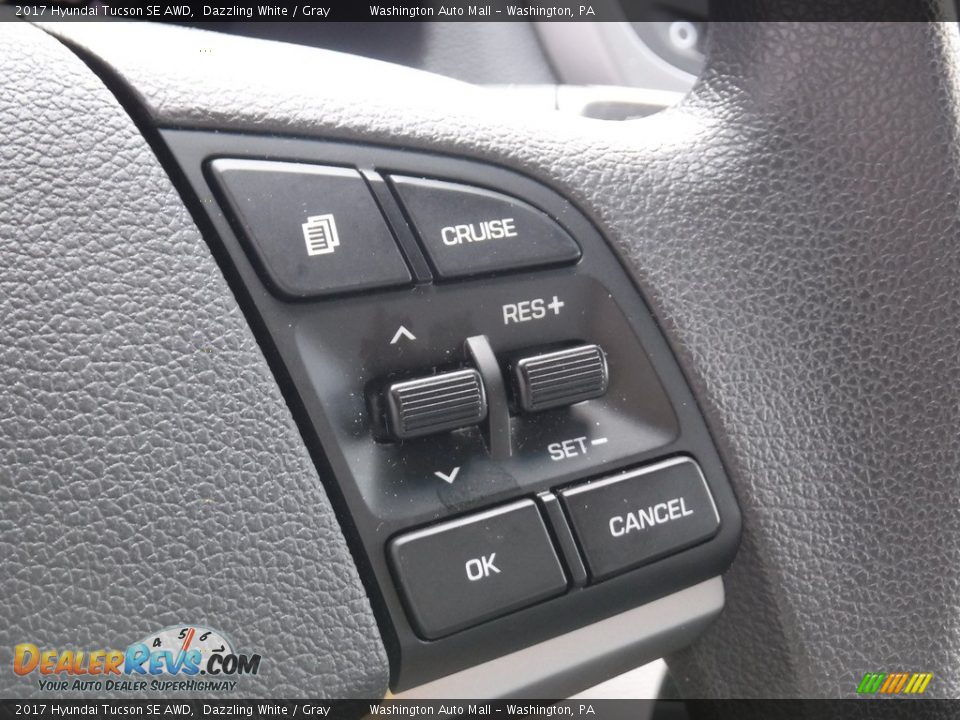 2017 Hyundai Tucson SE AWD Dazzling White / Gray Photo #22