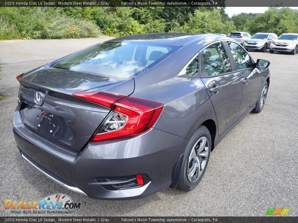 2020 Honda Civic LX Sedan Modern Steel Metallic / Gray Photo #5