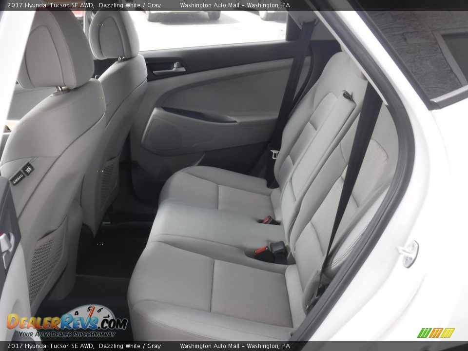 2017 Hyundai Tucson SE AWD Dazzling White / Gray Photo #23