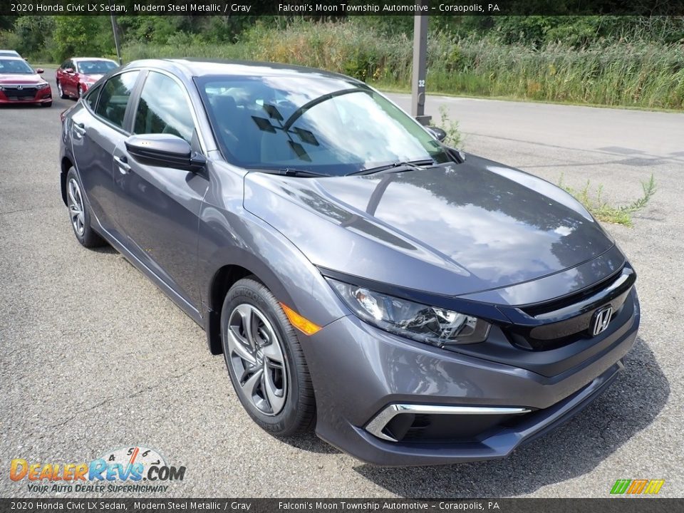 2020 Honda Civic LX Sedan Modern Steel Metallic / Gray Photo #6