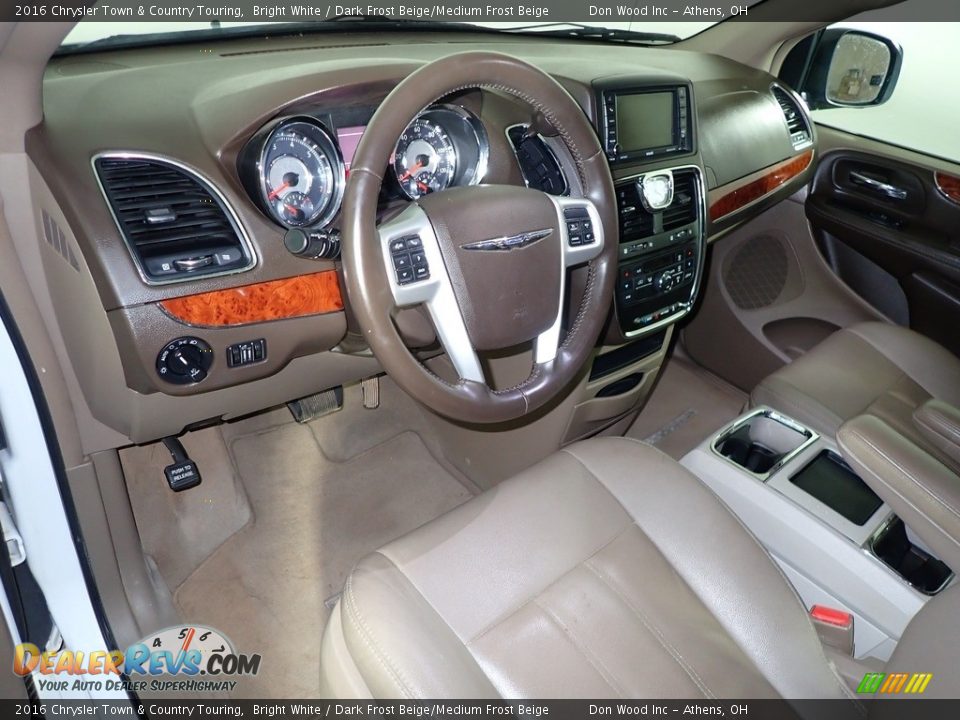 2016 Chrysler Town & Country Touring Bright White / Dark Frost Beige/Medium Frost Beige Photo #20