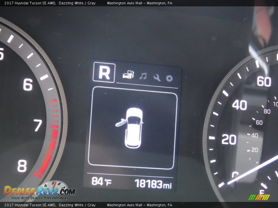 2017 Hyundai Tucson SE AWD Dazzling White / Gray Photo #28