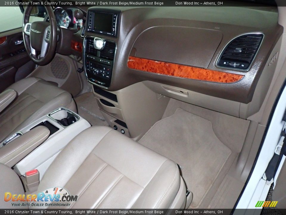 2016 Chrysler Town & Country Touring Bright White / Dark Frost Beige/Medium Frost Beige Photo #26