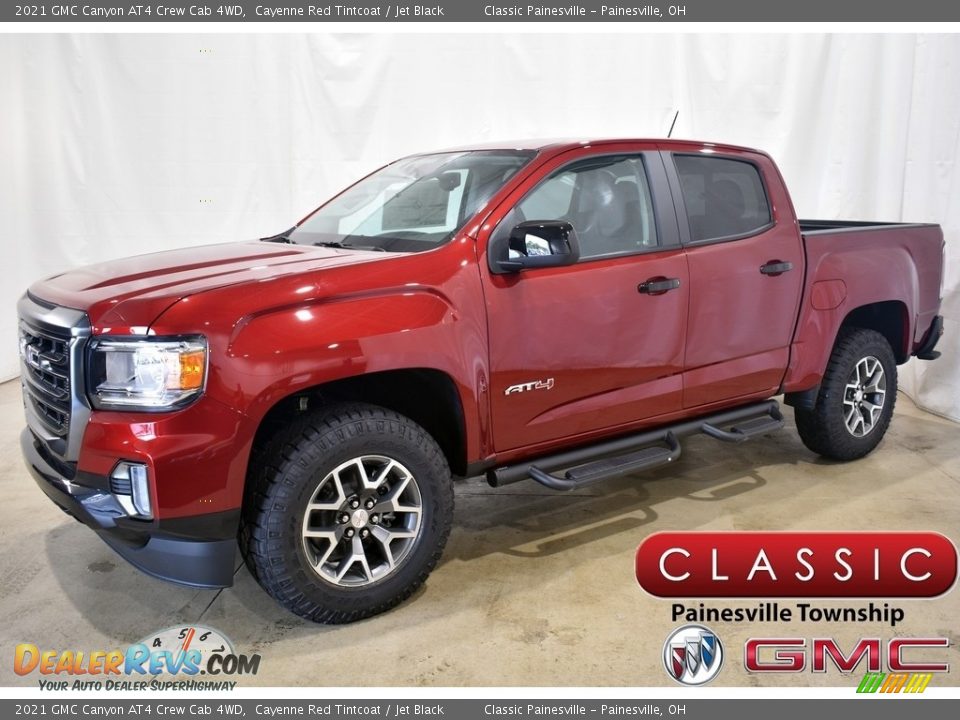 2021 GMC Canyon AT4 Crew Cab 4WD Cayenne Red Tintcoat / Jet Black Photo #1