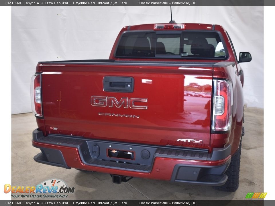 2021 GMC Canyon AT4 Crew Cab 4WD Cayenne Red Tintcoat / Jet Black Photo #3