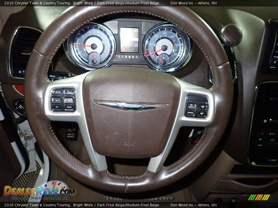 2016 Chrysler Town & Country Touring Bright White / Dark Frost Beige/Medium Frost Beige Photo #29