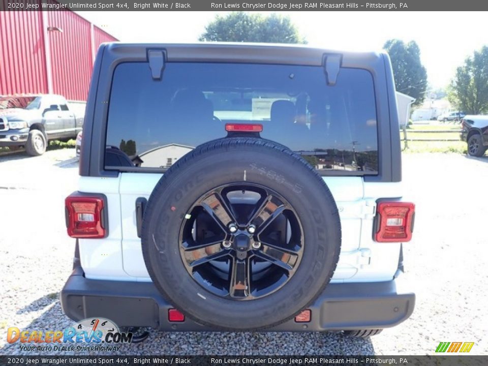 2020 Jeep Wrangler Unlimited Sport 4x4 Bright White / Black Photo #4