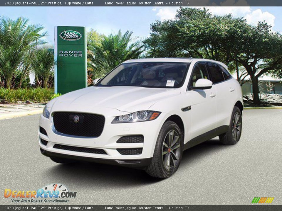 2020 Jaguar F-PACE 25t Prestige Fuji White / Latte Photo #2