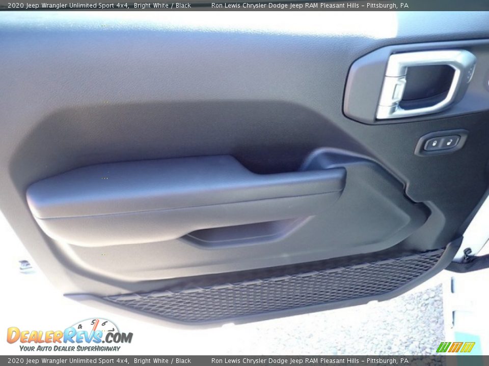 2020 Jeep Wrangler Unlimited Sport 4x4 Bright White / Black Photo #13