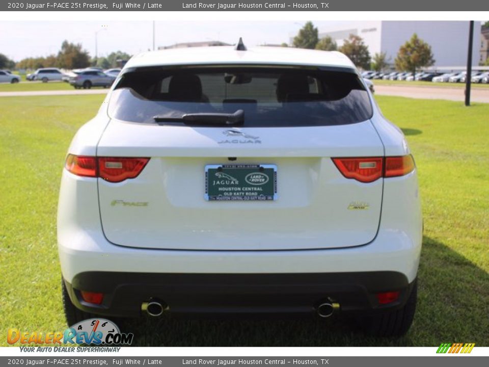 2020 Jaguar F-PACE 25t Prestige Fuji White / Latte Photo #5