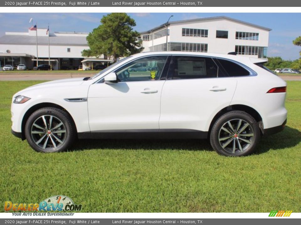 2020 Jaguar F-PACE 25t Prestige Fuji White / Latte Photo #6