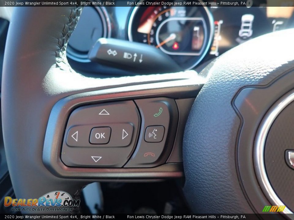 2020 Jeep Wrangler Unlimited Sport 4x4 Bright White / Black Photo #18