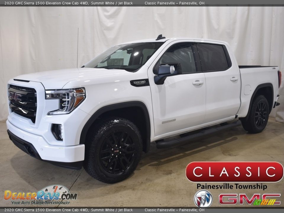 2020 GMC Sierra 1500 Elevation Crew Cab 4WD Summit White / Jet Black Photo #1
