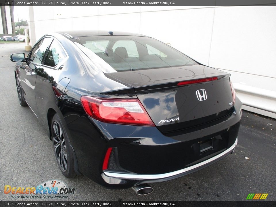 2017 Honda Accord EX-L V6 Coupe Crystal Black Pearl / Black Photo #3