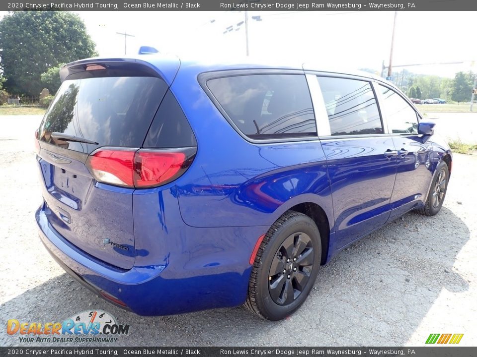 2020 Chrysler Pacifica Hybrid Touring Ocean Blue Metallic / Black Photo #5