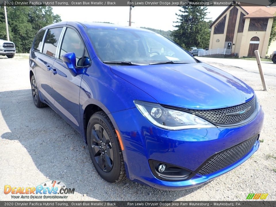 2020 Chrysler Pacifica Hybrid Touring Ocean Blue Metallic / Black Photo #7