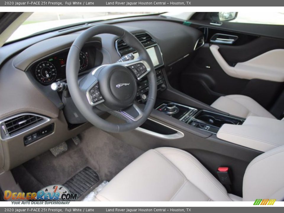 2020 Jaguar F-PACE 25t Prestige Fuji White / Latte Photo #13