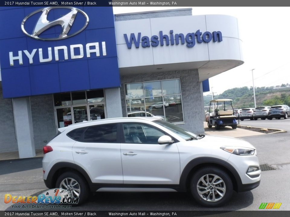2017 Hyundai Tucson SE AWD Molten Silver / Black Photo #2