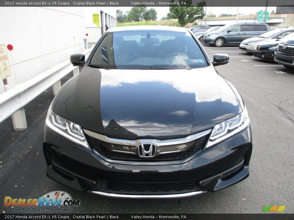 2017 Honda Accord EX-L V6 Coupe Crystal Black Pearl / Black Photo #8