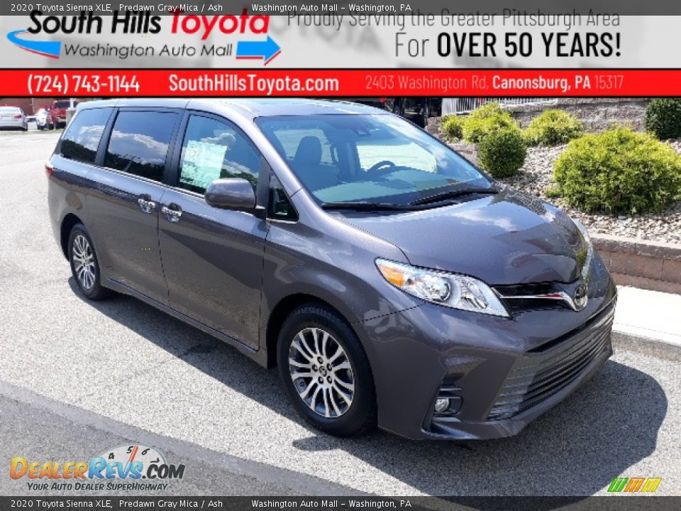 2020 Toyota Sienna XLE Predawn Gray Mica / Ash Photo #1