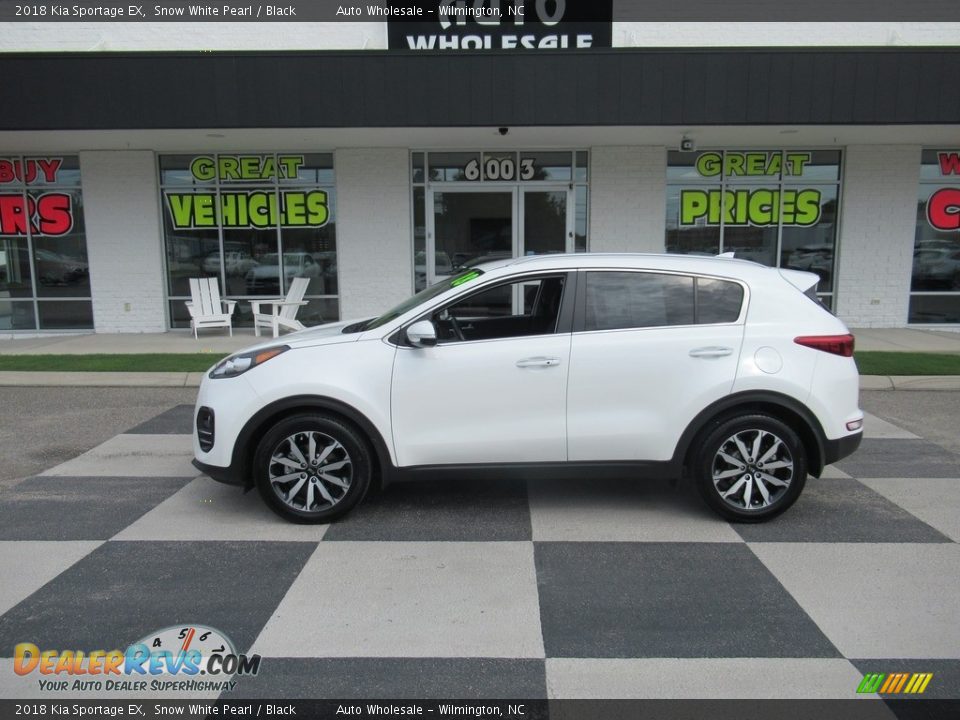 2018 Kia Sportage EX Snow White Pearl / Black Photo #1