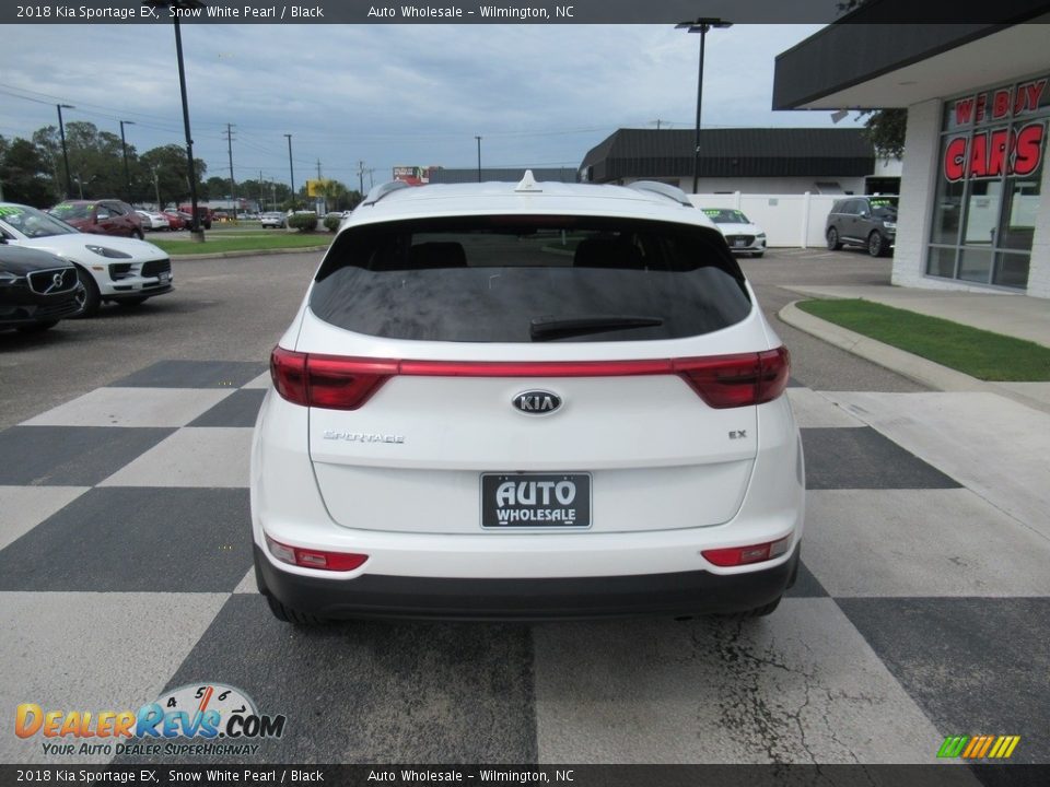2018 Kia Sportage EX Snow White Pearl / Black Photo #4