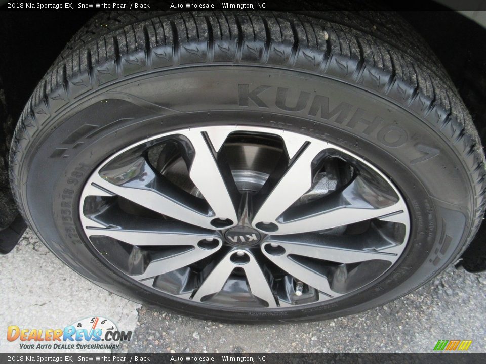 2018 Kia Sportage EX Snow White Pearl / Black Photo #7
