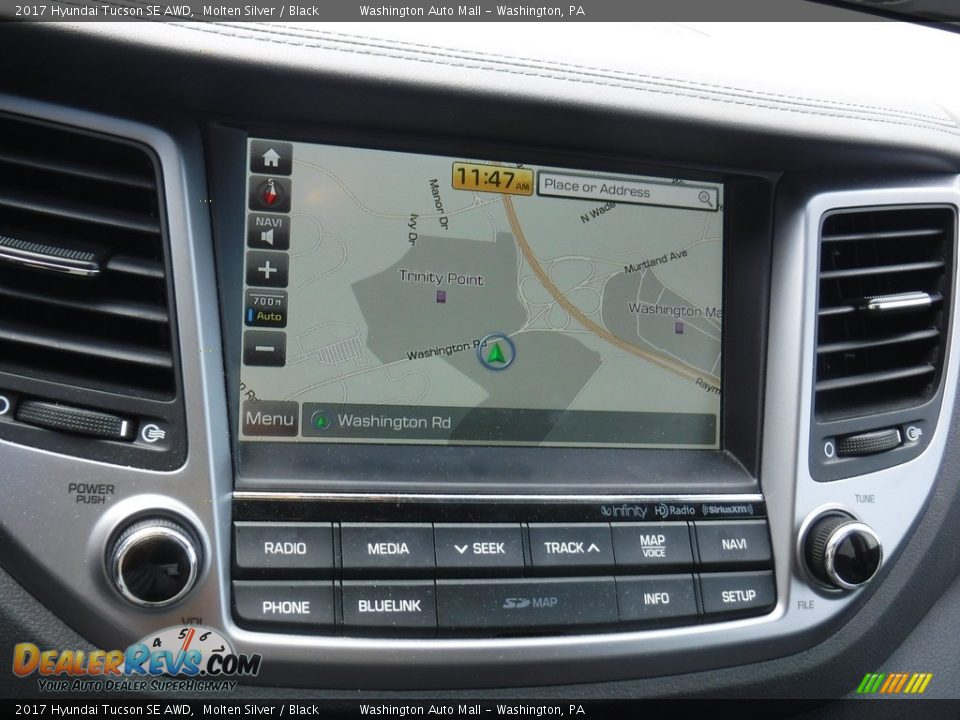 2017 Hyundai Tucson SE AWD Molten Silver / Black Photo #18