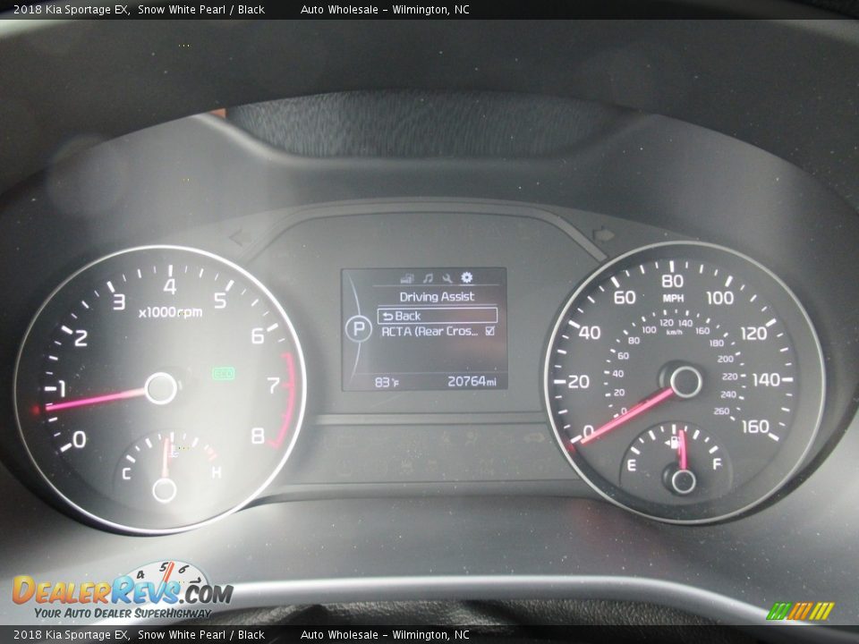 2018 Kia Sportage EX Snow White Pearl / Black Photo #16