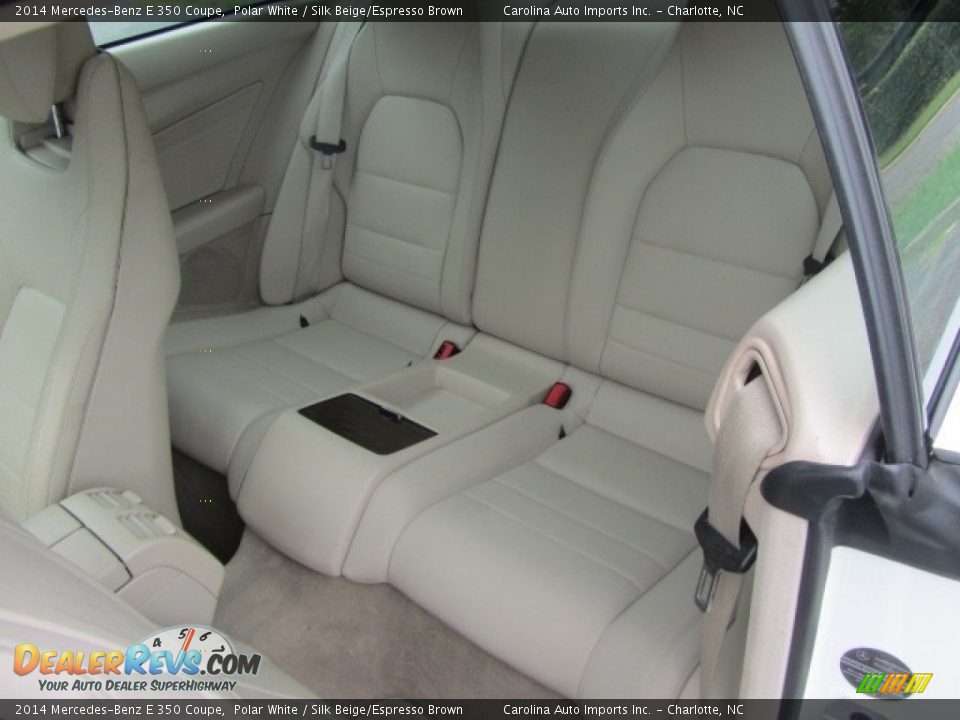 2014 Mercedes-Benz E 350 Coupe Polar White / Silk Beige/Espresso Brown Photo #20