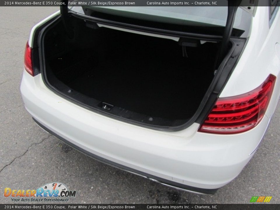 2014 Mercedes-Benz E 350 Coupe Polar White / Silk Beige/Espresso Brown Photo #21