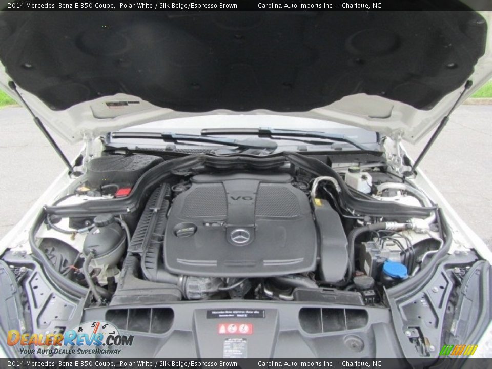2014 Mercedes-Benz E 350 Coupe Polar White / Silk Beige/Espresso Brown Photo #25