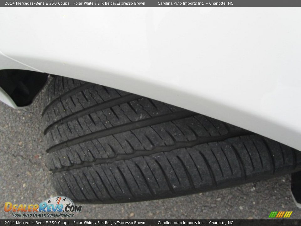 2014 Mercedes-Benz E 350 Coupe Polar White / Silk Beige/Espresso Brown Photo #27
