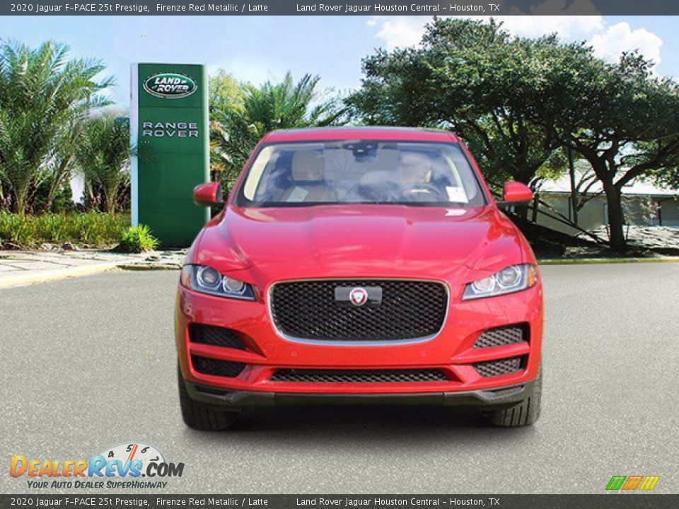 2020 Jaguar F-PACE 25t Prestige Firenze Red Metallic / Latte Photo #3