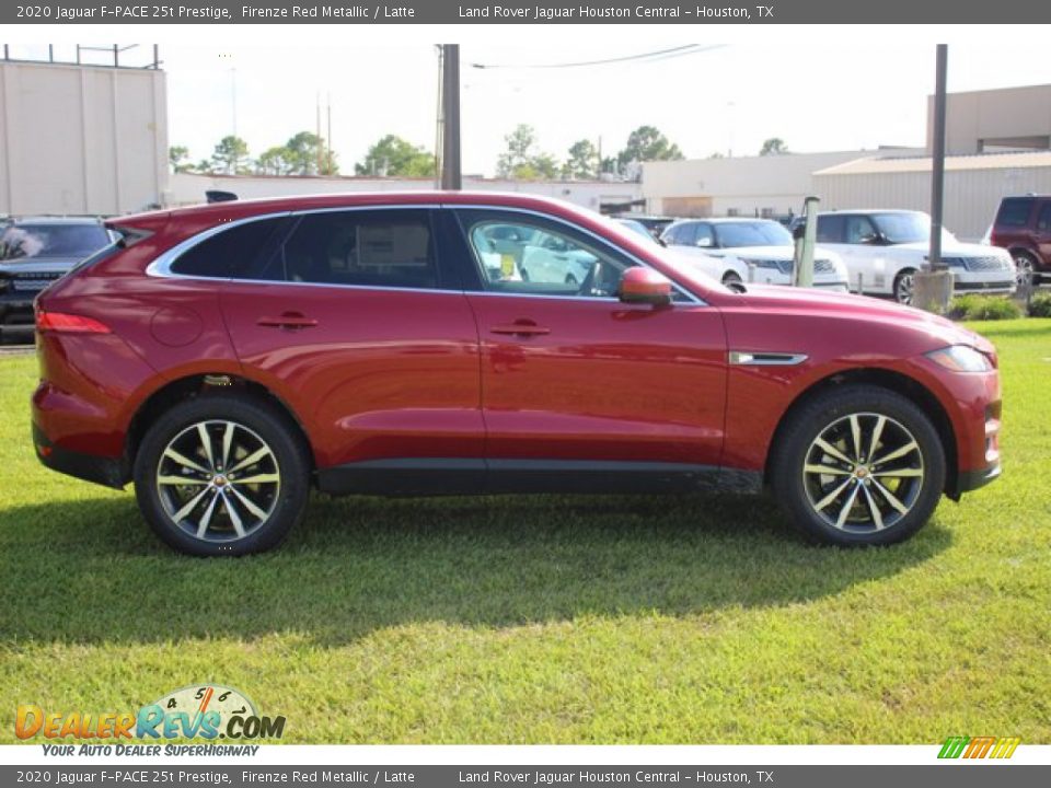 2020 Jaguar F-PACE 25t Prestige Firenze Red Metallic / Latte Photo #4