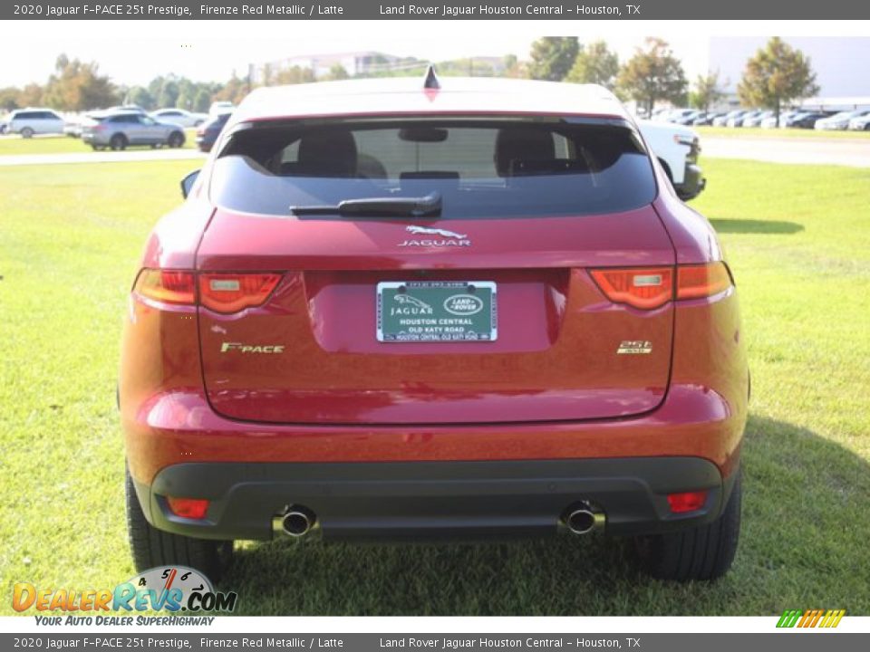 2020 Jaguar F-PACE 25t Prestige Firenze Red Metallic / Latte Photo #6