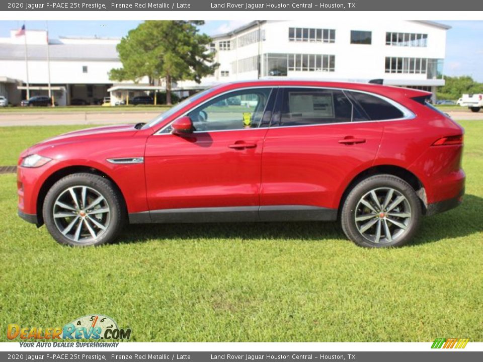 2020 Jaguar F-PACE 25t Prestige Firenze Red Metallic / Latte Photo #7