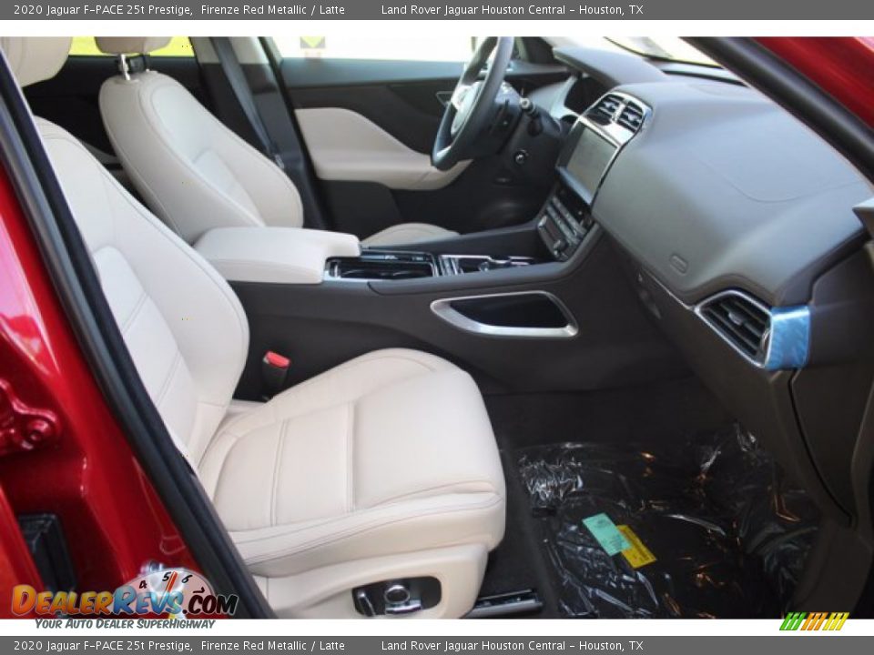 2020 Jaguar F-PACE 25t Prestige Firenze Red Metallic / Latte Photo #8