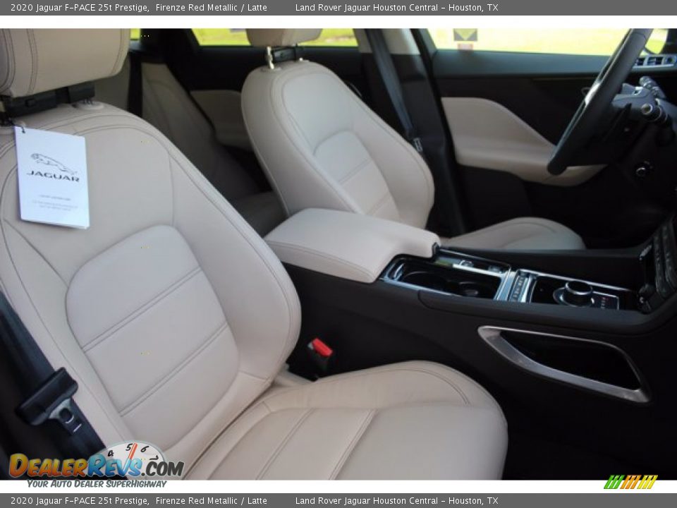 2020 Jaguar F-PACE 25t Prestige Firenze Red Metallic / Latte Photo #9
