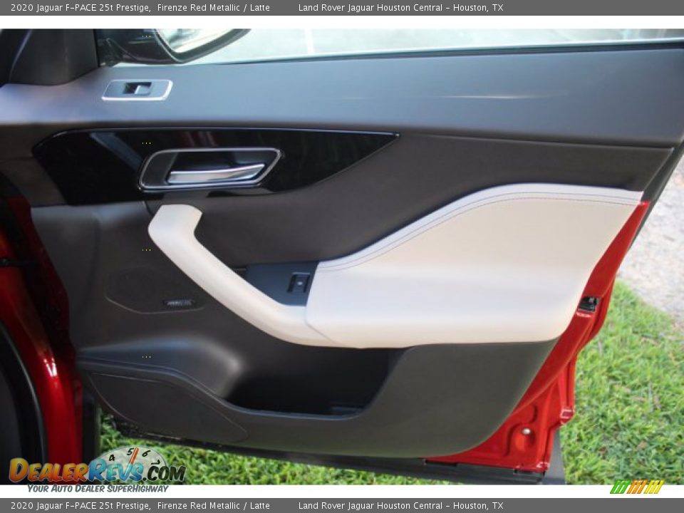 2020 Jaguar F-PACE 25t Prestige Firenze Red Metallic / Latte Photo #10