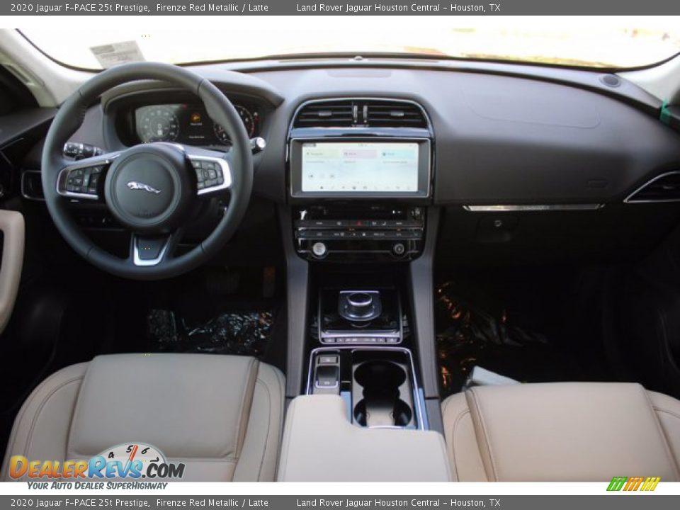 2020 Jaguar F-PACE 25t Prestige Firenze Red Metallic / Latte Photo #13