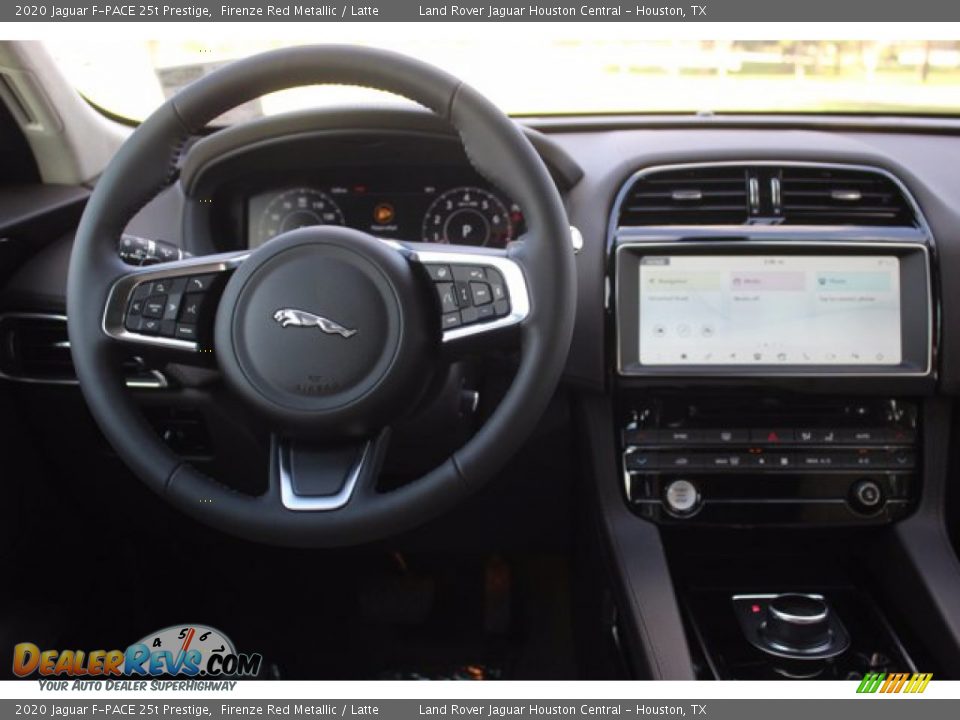 2020 Jaguar F-PACE 25t Prestige Firenze Red Metallic / Latte Photo #14